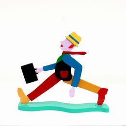 Sculpture, L'Homme Pressé Rouge, Antonio Segui