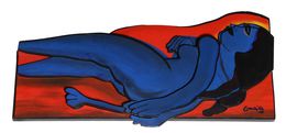 Sculpture, Femme en Bleu, Corneille