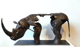Sculpture, Rhinoceros, Pascal Chesneau
