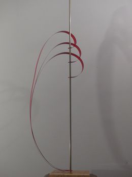 Sculpture, Trois petites Lames Rouges s'en vont promenant . sm 785, Jean-Paul Boyer