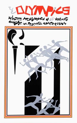 Print, The Olympics, Romare Bearden