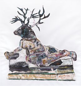 Painting, Deer-woman I./ PULP, Funda Studio