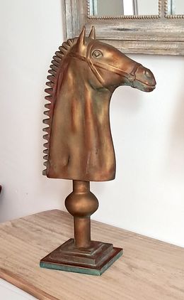 Sculpture, Le Cavalier d'Arson 60 cm Effet bronze, Arson
