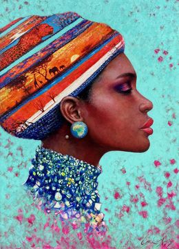 Painting, African Memories, Emil Aziz