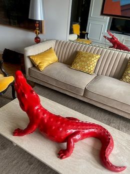 Sculpture, Born Wild rouge, Richard Orlinski