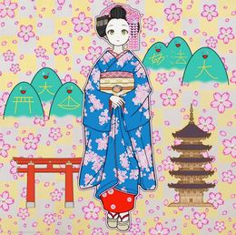 Print, Maiko in Springtime Kyoto, Takashi Murakami