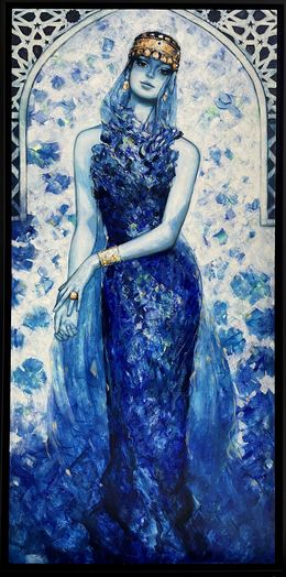 Painting, Precious Stones - Sapphire, Emil Aziz