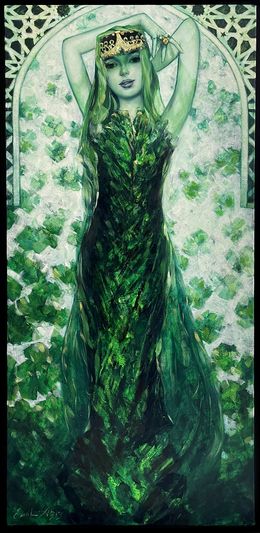 Painting, Precious Stones - Emerald, Emil Aziz