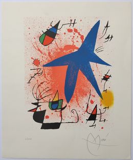 Print, L'Astre Bleu, Joan Miró
