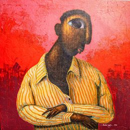 Painting, Wait A Minute, Paschal Ugwu