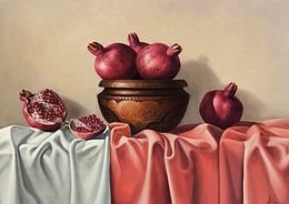 Painting, Crimson Elegance, Tamar Nazaryan