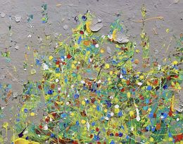 Painting, Couleurs traverse le ciment, Yichao Sun