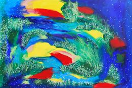 Painting, Falling waterfalls 03, Aasiri Wickremage