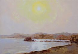 Painting, White sun, Alisa Onipchenko-Cherniakovska