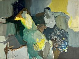 Painting, Moment of Friendship, Itzchak Tarkay