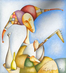 Painting, Harlequin's Melody, Sargis Zaqaryan
