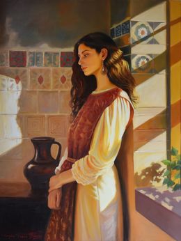 Painting, The sadness of Maria Magdalena, Serghei Ghetiu