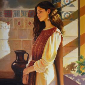 Painting, The sadness of Maria Magdalena, Serghei Ghetiu