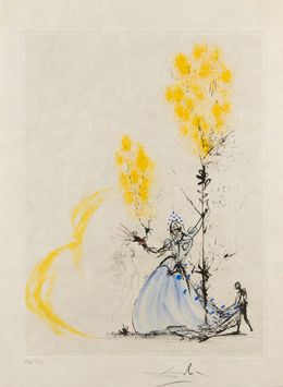 Print, La Fille au Page, Salvador Dali