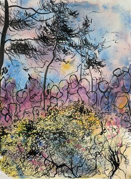 Painting, Forêt d'encre, Linda Clerget