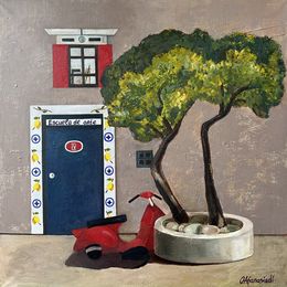 Painting, Spanish landscape, Olga Afanasiadi