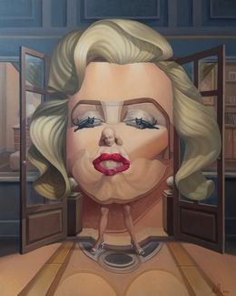 Painting, Marilyn Reimagined: A Surreal Portrait, Artush Voskanyan
