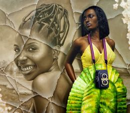 Painting, Nature's Adornment, Oluwaseun Ojebiyi