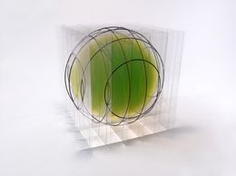 Sculpture, Green in Sphere (UV print), Go Segawa