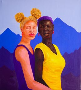 Painting, Love and Bond 1, Faith Gbadero