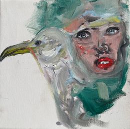Painting, Pelican woman, Funda Studio